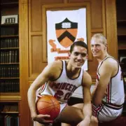 Closeup portrait of Princeton Gary Walters and Chris Thomforde Pri- Old Photo