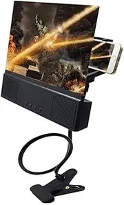 12 Inch 3D Mobile Phone Screen Magnifier Amplifier Movie with Lazy Arm Holder Video Cell Phone Enlarger Screen Phone Projector for All Android and Phone