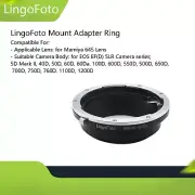 Lens Adapter for Mamiya 645 M645 Lens to for EOS EF Mount DSLR Camera 5D II 600D
