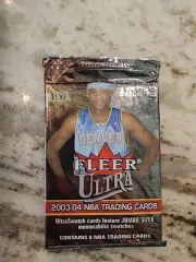2003-04 2003 Fleer Ultra sealed basketball packLebron JamesDwyane Wade Rc