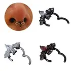 Bat Wing Steel Nose Ring Septum Clicker Hoop Helix New Daith Piercing HOT