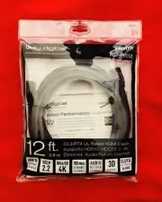 Key Digital KD-PRO12 Premium High-Speed HDMI Cable with Ethernet (12') Black