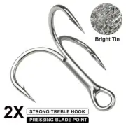 50X Ultra-sharp Fishing Hook Hi-Carbon Steel Treble Hook Size 1/0-5/0#1#-18#