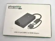 Plugable USB 3.0 & USB-C To HDMI Adapter For MAC & Windows Audio/Video