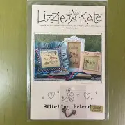 Stitching Friends cross stitch chart Lizzie Kate with charms & buttons 3 designs