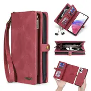 For Samsung Galaxy A32 4G (EU Version) Detachable Case ic Absorption Zippered Wallet Cover