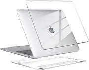 FIME. Case for MacBook Air 12 inch Crystal Clear Case 2021-2009 A2485 A2141 A1286 A1278 A1370 A1534 A1707, Plastic Hard Shell Cover - Clear (MacBook 12 Retina - 2015(A1534))