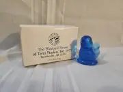 Terra Studios Art Glass Blue Bird " Happy Little Bluebird" 1993