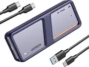 UGREEN 40Gbps M.2 NVMe Enclosure with Cooling Fan, Anti-Drop SSD Adapter for MacBook, Aluminum Case Support M and M&B Key in Size 2280/2260/2242/2230 Compatible with Thunderbolt 3/4/USB4/3.2/3.1