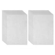 20 Sheets 2mm Glitter Foam Sheet, 16" x 12" Silver Sparkle EVA Paper