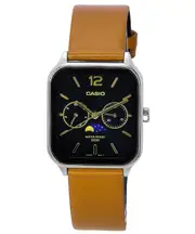 Casio Moon Phase Black Dial Japan Mov't Quartz Day/Date MTP-M305L-1A Mens Watch