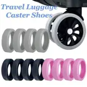 8PCS/Set Silicone Travel Luggage Caster Shoes Luggage