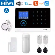 Wireless Home Alarm System Tuya Smart Home APP Control 433Mhz Wifi GSM Wireless