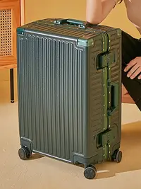 在飛比找樂天市場購物網優惠-【優選百貨】行李箱拉桿箱男女密碼箱皮箱鋁框結實耐用旅行箱新款