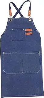 Alipis Canvas Chef Apron with Pockets Oilproof Kitchen Apron for Men Women Versatile Cooking Gardening for Home Shops