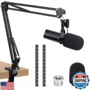 SUNMON Shure SM7dB Boom Arm Mic Stand - Mic Boom Arm with Foam Mic Cover Comp