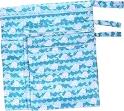 Sosoport 3Pcs Diaper Storage Bag Reusable Wet Dry Pouches for Nursery Organization Nappy Pouch for Mom Travel Convenience Present