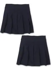 The Children's Place Tidal 2 Pack Uniform Skort Skirt Size 14 Plus New With Tag