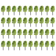 Scale 1 100 40 Pack of Green Trees for Creating Realistic Park Scenery