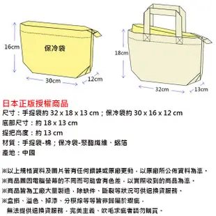 迪士尼 帆布 保冷袋 手提袋 便當袋 保冷提袋 奇奇蒂蒂 小熊維尼 176924 177006 (4.9折)