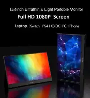 NEW 15.6'' HD Portable Monitor 1080P 2nd Laptop Screen USB C Display HDMI DEX