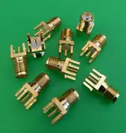 (5 PCS) SMA Female Panel PCB Mount Solder Connector - USA Seller
