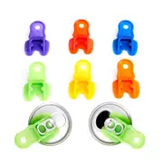 Catzon Pack of 6 portable Can Openers Drink Shield and Soda Protector for Family