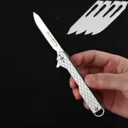 Stainless Steel Pocket Utility Folding Knife #60 Scalpel Blades Outdoor EDC Tool