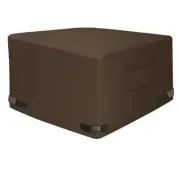 Square Fire Pit Cover - Waterproof 600D Heavy Duty Fabric with PVC Coating Fi...