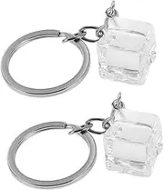 CORHAD 2pcs Backpack Accessories Automotive Car Wallet Keychain Coronation Pointer Bracket Parking Card Accessories Brake Cable Clamps Universal Fixtures Metal Keychain Silver Alloy