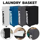 Rolling Laundry Basket on Wheels Foldable Storage Washing basket Bin Hamper 38L