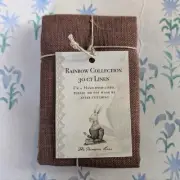 The Primitive Hare Rainbow Collection 30 Ct Linen NEW Cappucino Brown Hand Dyed