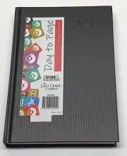 2025-2026 Financial Year Diary Everyday A5 Day to Page Black Last Diary Company