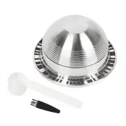 For Nespresso Vertuo Stainless Steel Reusable Refillable Coffee Pod Capsules Kit