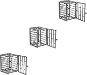 2Pcs Miniature Pet Cage Model DIY Mini Animal Storage Tool for Home Decor Lightweight for Mini House and Micro Landscape Accessories