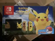 Nintendo Switch Pikachu Edition Bundle Pokemon Let's Go Pikachu + Poke Ball Plus