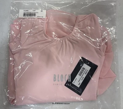 BLOCH CL8262 Cap Sleeve Skirted Leotard Size 4/6 In The Color Pink