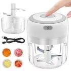 Electric Mini Garlic Chopper Masher Portable Mini Food Processor Mincer Grinder