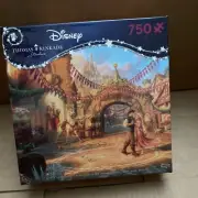 Thomas Kinkade Rapunzel Dancing in the Sunlit Courtyard 750 Piece Jigsaw Puzzle