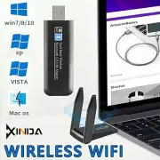 3.0 Adapter 802.11ac Bluetooth Laptop AC1300 Dual Band USB 5GHz Wireless WiFi PC