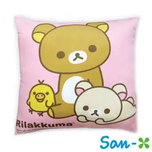 拉拉熊 絨面 超大方型抱枕 抱枕 靠墊 午安枕 懶懶熊 Rilakkuma San-X