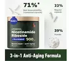 Resveratrol NAD+ Supplement anti aging Liposomal Nicotinamide Riboside 900mg 80