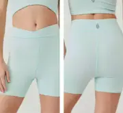 NWT FP Movement Free Throw Short in Turquoise Mint Size Small