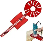 Round Cut Jig for Router | Aluminum Alloy Router Cutting Jig,Multifunctional Adjustable Template, Cabinet Hardware for Trimming