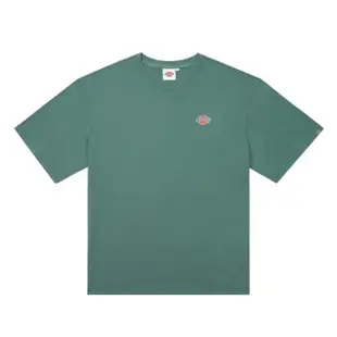 【Dickies】男女款森林綠純棉經典三色Logo舒適休閒短袖T恤｜DK010991H15
