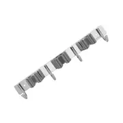 Stainless Steel Wall Mount Broom Mop Holder - 4 Hooks