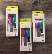 True Fabrications Silicone Windsor Wine Glass Charms/Drink Markers-3 pack -6 set