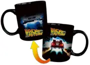 NEW Back To The Future Delorean Heat Changing Boxed Tea / Coffee Mug - 1 ONLY