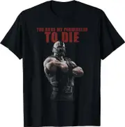Batman Dark Knight Rises Bane Permission To Die T-shirt Adult And Youth Short Sleeves Shirts Unisex T-b74 Comfortable fabrics of high quality Aldult-M