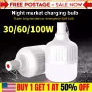 USB Portable Rechargeable LED Lamp Bulbs Hook Up Camping Lanterns Emergency US~